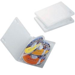 【新品/取寄品/代引不可】DVDトールケース(4枚/クリア/3個) CCD-DVD08CR