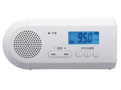 【新品/取寄品】TOSHIBA 手回し充電ラジオ TY-JKR6-W ホワイト 乾電池対応 充電対策 東芝