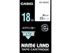 【新品/取寄品/代引不可】カシオネームランドテープ XR-18GWE