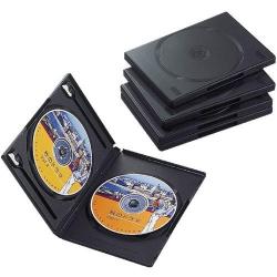 【新品/取寄品/代引不可】DVDトールケース(2枚/ブラック/5個) CCD-DVD05BK