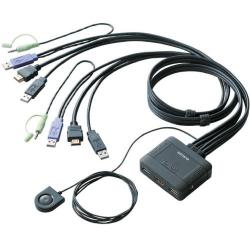 【新品/取寄品/代引不可】フルHD対応 HDMI対応パソコン切替器 KVM-HDHDU2