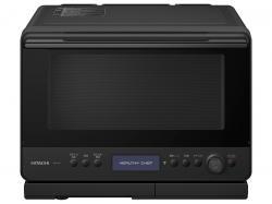 日立 HITACHI 30L 電子レンジスチームオーブンレンジ ヘルシーシェフ フロストブラック MRO-W1C-K