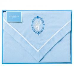 【特選商品4】WEDGWOOD ウェッジウッド 綿毛布 ブルー FQ82601014 寝具 綿100% シングルサイズ