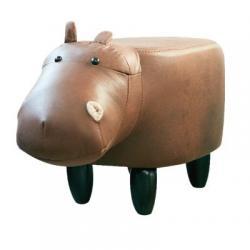 EN FANCE モチーフスツール「かば - Paul」 マークブラウン EF-ST02BR アニマル家具 インテリア ソファ 椅子 子供