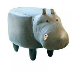 EN FANCE モチーフスツール「かば - Paul」 カートグレー EF-ST02GY アニマル家具 インテリア ソファ 椅子 子供