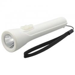 LED懐中電灯 電池式 70ルーメン 連続約50時間 単3乾電池×2別売り ホワイト OB-FL070-W 量販店モデル