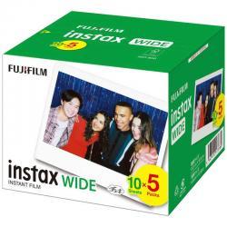インスタントカラーフィルム instax WIDE KR 5 10枚入り 5パック 富士フイルム ワイド FUJIFILM