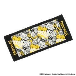 プリントタオル スポンジ・ボブ グラフィティ イエロー SAT211320 SPALDING スポルディング